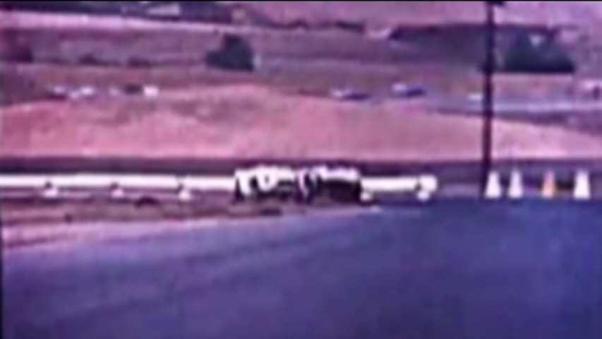 Dave MacDonald races the Carroll Shelby Cobra 260ci to its first ever win at Riverside International Raceway